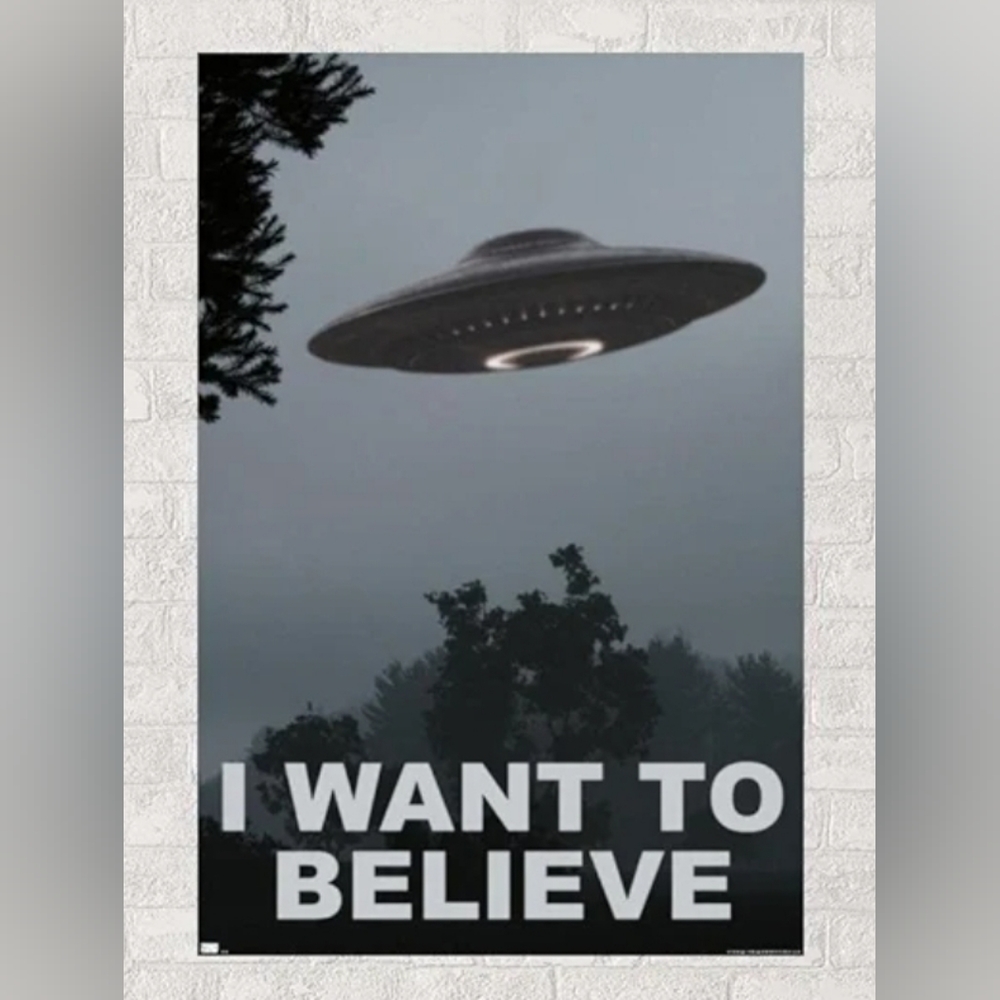 Trends International I Want To Believe Wall Poster